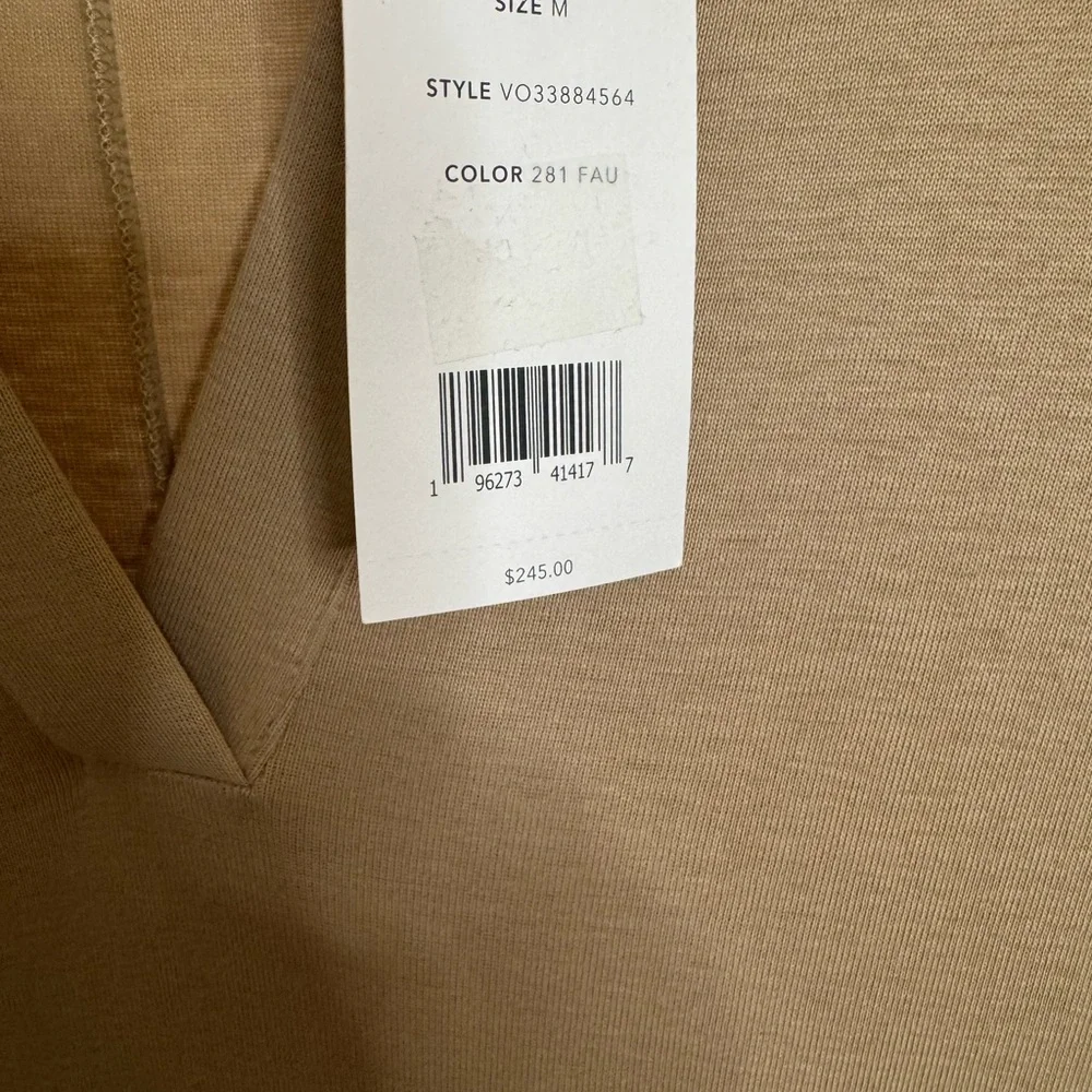 Vince Beige Knit Polo Sheath dress Size  NWT - Picture 9 of 14